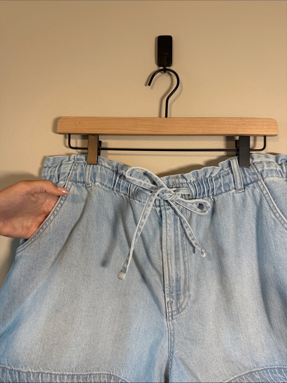 Madewell Tie- Waist Denim Shorts - Picture 5 of 10